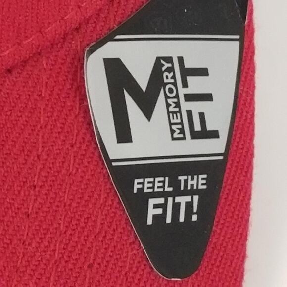 Ohio State Buckeyes Hat Cap Fitted Mens Large Red NCAA Football Stretch Fit - Picture 5 of 12